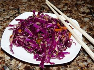 Asian Red Cabbage Slaw
