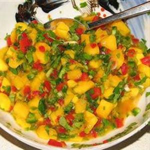 Mango Cilantro and Jalapeno Salsa