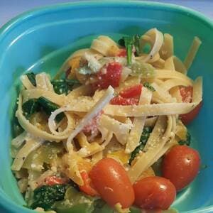 Fettuccine Alfredo with Veggies