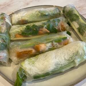 Salmon Spring Rolls