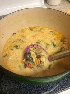 Creamy Tortellini & Sausage Soup