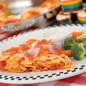 Skillet Ravioli Pizza