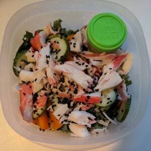 Vegetable with Crab Meat Salad