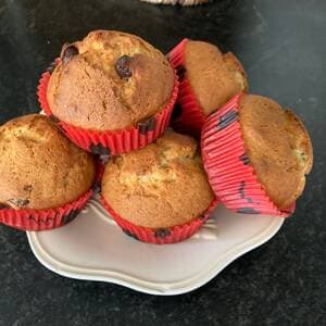 Banana Muffins with Chocolate Chips