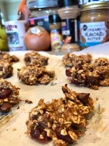 Banana Oatmeal Choc Chip Cookies