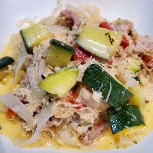 Chicken Carbonara with Shirataki Noodles