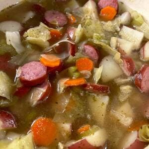 Vegetable Soup with Sausage