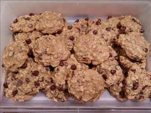 Zucchini Oat Chocolate Chip Cookies
