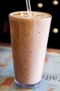 Chocolate Banana Almond Milk Protein Smoothie