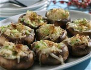 Creamy Crab Stuffed Mushrooms