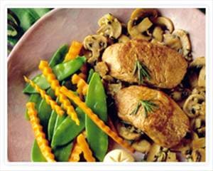 Pork Medallions with Rosemary and Mushrooms
