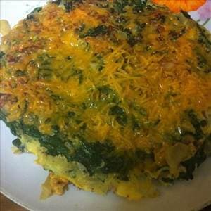 Spinach, Bacon & Onion Crustless Pan Quiche