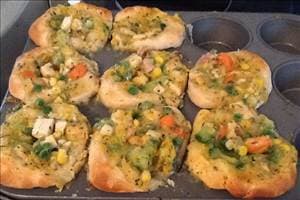 Chicken Pot Pie in a Biscuit