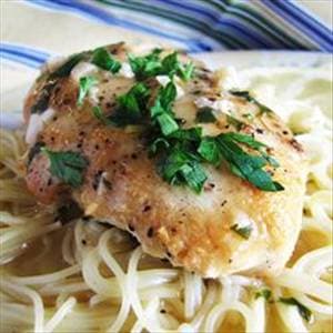 Slow Cooker Lemon Garlic Chicken
