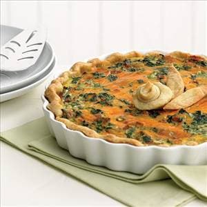 Spinach and Sausage Quiche