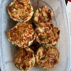 Turkey with Zucchini Mini Meatloaves