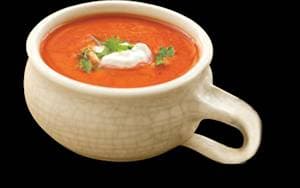 Roasted Red Pepper and Tomato Basil Bisque