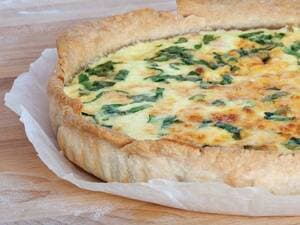Mushroom and Spinach Quiche