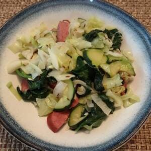 Stir-fry Vegetables with Turkey Kielbasa