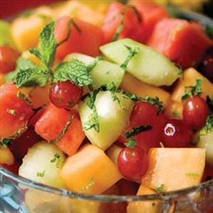 Fruit Salad with Honey Lime Dressing