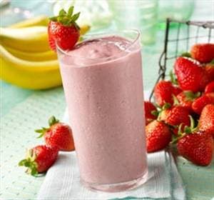 Banana, Strawberry and Honey Smoothie