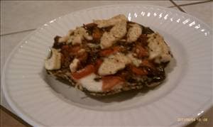 Barbecue Chicken & Bacon Portobello Pizza