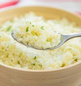 Garlic Parmesan Cauliflower Rice