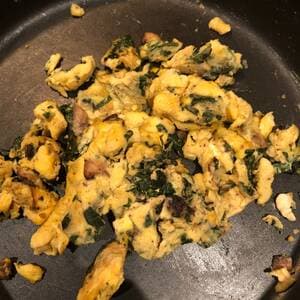 Spinach & Mushroom Eggs