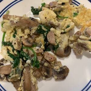 Mushroom Spinach Omelette