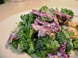 Purple Broccoli Salad