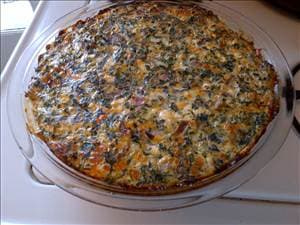 Crustless Spinach & Feta Pie