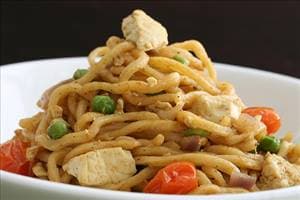 Curry Tofu Noodle Stir Fry