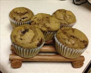 Pumpkin Chocolate Chip Muffins