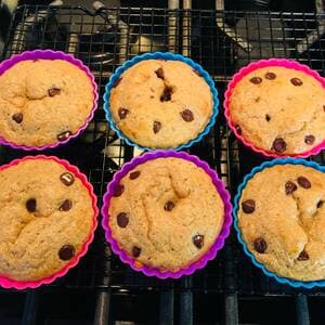 Chocolate Banana Protein Muffins