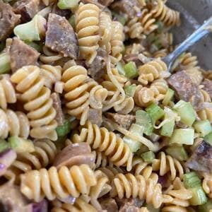 Buffalo Pasta Salad with Sausage
