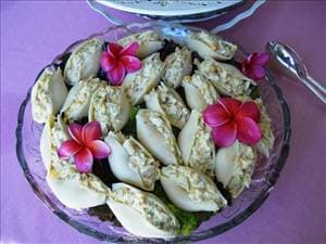 Tropical Chicken Salad Pasta Shells