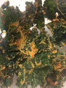 Cashew Sriracha Kale Chips
