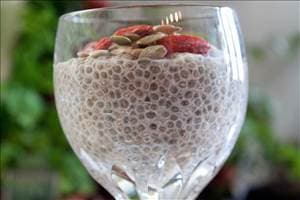 Chocolate Coconut Chia Seed Pudding