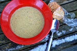 Roasted Cauliflower Broccoli Soup