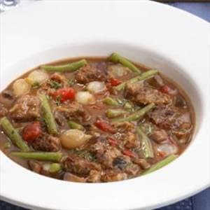 Sirloin Steak Stew with Mushrooms