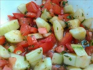 Tomato & Cucumber Italian Salad