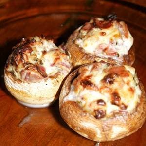 Bacon and Cheese Stuffed Mushrooms