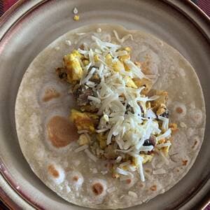 Hash Brown and Sausage Burrito
