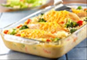 Cheesy Chicken, Vegetable & Rice Casserole