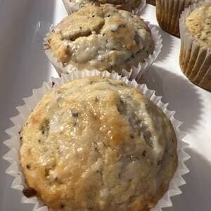 Lemon Flax Seed Muffins