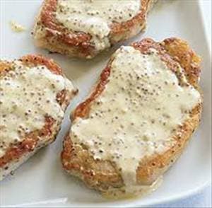 Pork Chops with Mustard Cream Sauce