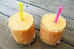 Peach, Mango, Banana and Pineapple Smoothie