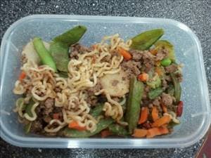 Hamburger Ramen Stir Fry