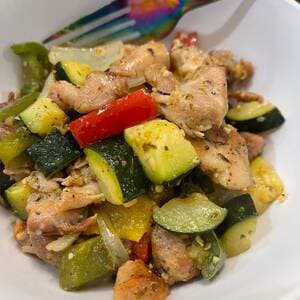 Stir-Fried Chicken with Veggies