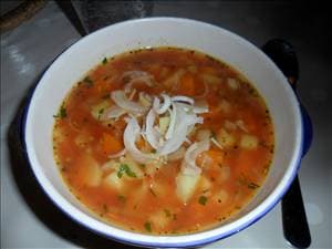 Garden Vegetables with White Beans Soup